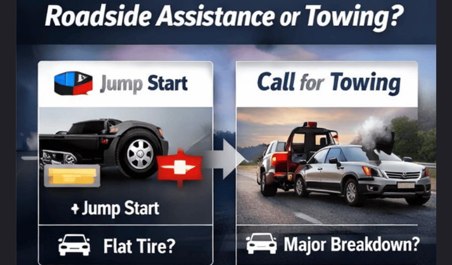 Decide Between Roadside Assistance or Towing